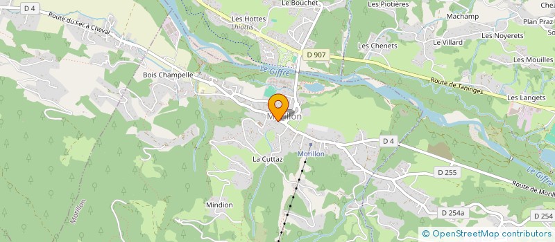 localisation de l'entreprise ASSOCIATION DE COMMERCANTS STATION VILLAGE MORILLON (ACSVM)  MORILLON