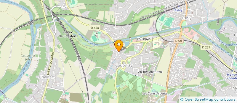 localisation de l'entreprise ASSOCIATION DE COMPETITION ET PROMOTION DE SPORT ET HANDISPORT  COUPVRAY