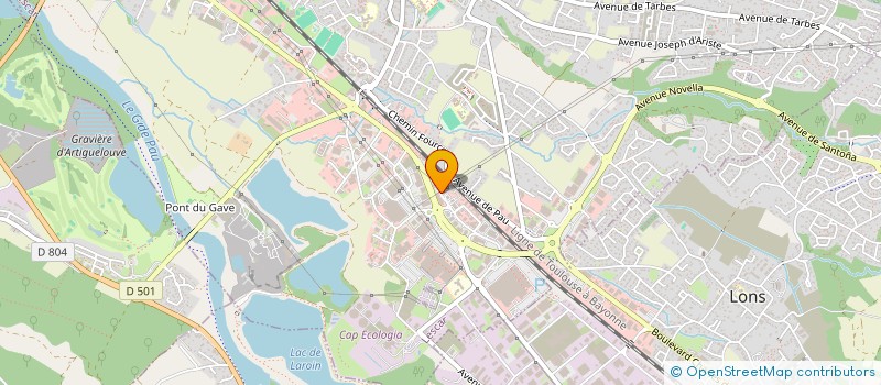 localisation de l'entreprise ASSOCIATION DE COMPTABILITE BEARN BIGORRE  LESCAR