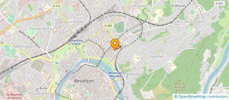 localisation de l'entreprise ASSOCIATION DE CONSEIL FORMATION ET ENSEIGNEMENT  BESANCON