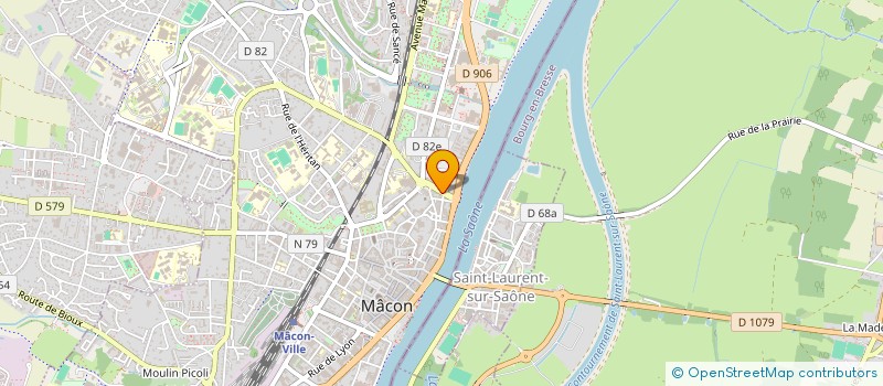 localisation de l'entreprise ASSOCIATION DE CONTROLE JUDICIAIRE DE SAONE ET LOIRE à MACON