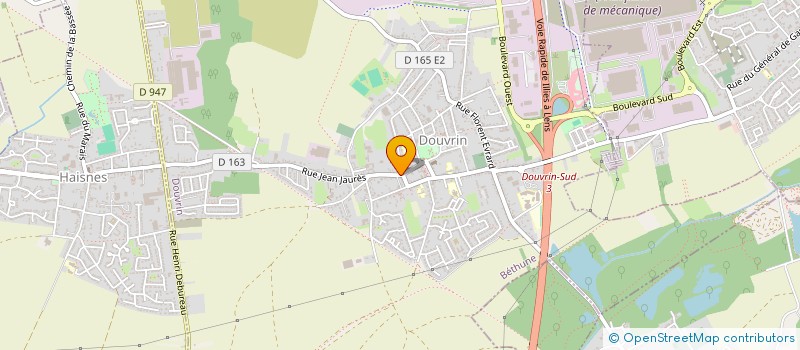 localisation de l'entreprise ASSOCIATION DE COOPERATION DOUVRIN-GOMBE  DOUVRIN