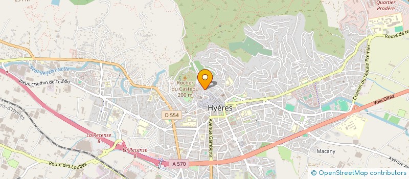 localisation de l'entreprise ASSOCIATION DE COORDINATION U.S.E.P. DE LA COMMUNE DE HYERES à HYERES