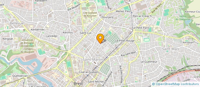 localisation de l'entreprise ASSOCIATION DE COPROPRIETAIRES à BREST