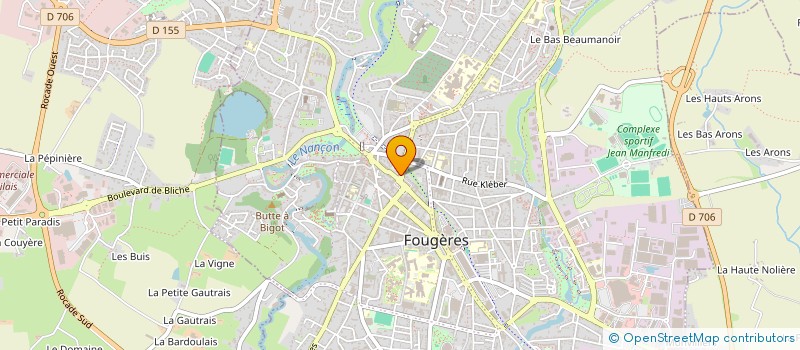 localisation de l'entreprise ASSOCIATION DE COPROPRIETAIRES  FOUGERES