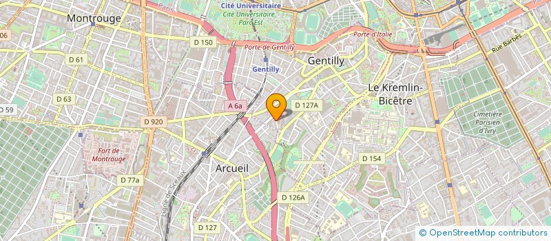 localisation de l'entreprise ASSOCIATION  DE CREATEURS à GENTILLY