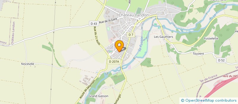 localisation de l'entreprise ASSOCIATION DE DANSE COUNTRY SWAYS & STRUTS  CHATEAU-LANDON