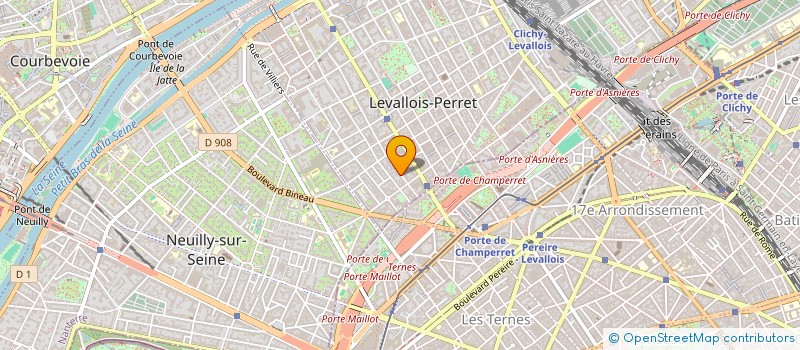 localisation de l'entreprise ASSOCIATION DE DANSE ET CULTURE HIPHOP, ARTLLEJEROS à LEVALLOIS-PERRET