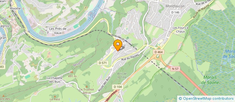 localisation de l'entreprise ASSOCIATION DE DANSE FOLKLORIQUE PORTUGAISE ALMAS LUSITANAS DE BESANCON  MORRE