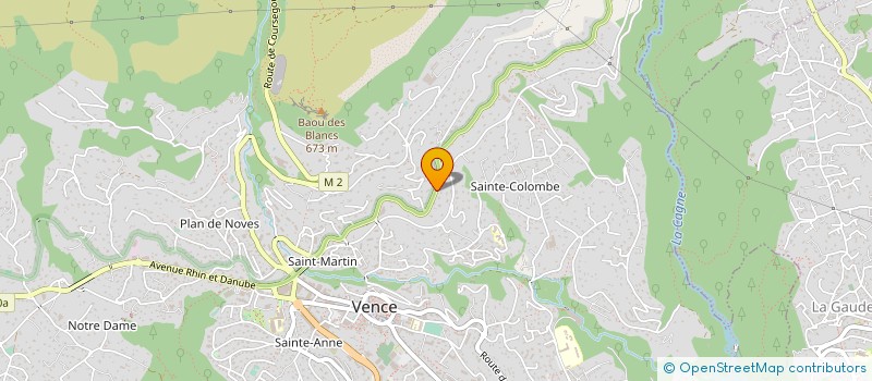 localisation de l'entreprise ASSOCIATION DE DANSE SPORTIVE DE VENCE à VENCE
