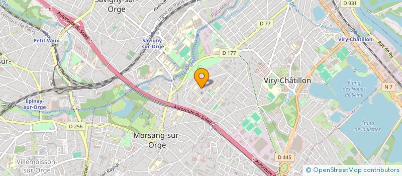 localisation de l'entreprise ASSOCIATION DE DEFENSE DE COPROPRIETAIRES DE LA RESIDENCE CHALON DES USAGERS ET DEMANDEURS DE LOGEMENT DES COTEAUX... à VIRY-CHATILLON