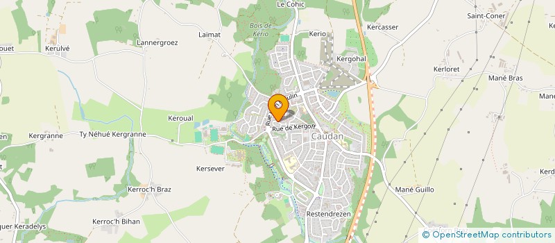 localisation de l'entreprise ASSOCIATION DE DEFENSE DE L'ENVIRONNEMENT DE CAUDAN à CAUDAN