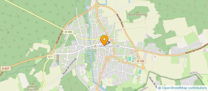 localisation de l'entreprise ASSOCIATION DE DEFENSE DE L'ENVIRONNEMENT ET DES BOIS D'ONCY SUR ECOLE  ONCY-SUR-ECOLE