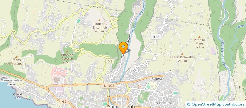 localisation de l'entreprise ASSOCIATION DE DEFENSE DE L'ENVIRONNEMENT ET DES CITOYENS DE GOYAVES à SAINT-JOSEPH