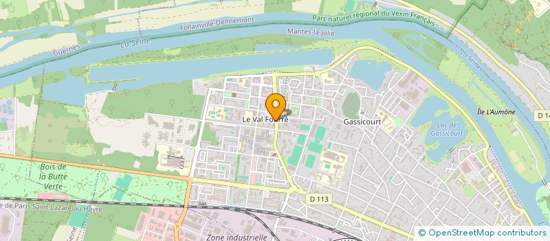 localisation de l'entreprise ASSOCIATION DE DEFENSE DE LA COPROPRIETE RICARD (MICHEL)  MANTES-LA-JOLIE