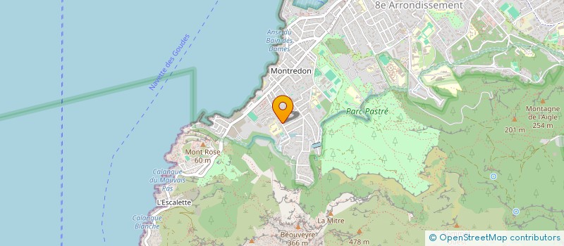 localisation de l'entreprise ASSOCIATION DE DEFENSE DE LA SANTE DE L ENVIRONNEMENT ET DU CADRE DE VIE DES RIVERAINS DU LITTORAL SUD DE MARSEILLE  MARSEILLE