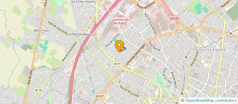 localisation de l'entreprise ASSOCIATION DE DEFENSE DE LOCATAIRES & CONSOMMATEURS AMICALE C.N.L DES ORIONS  TOURCOING