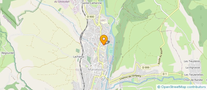 localisation de l'entreprise ASSOCIATION DE DEFENSE DE VALEURS DU SPORT ET DU TOURISME  MARVEJOLS