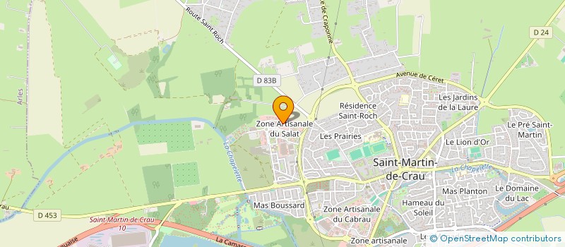 localisation de l'entreprise ASSOCIATION DE DEFENSE DES ANIMAUX LE LAPIN FUTE à SAINT-MARTIN-DE-CRAU