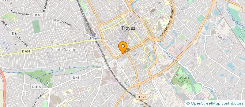 localisation de l'entreprise ASSOCIATION DE DEFENSE DES CONSOMMATEURS DE L AUBE à TROYES