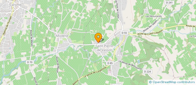 localisation de l'entreprise ASSOCIATION DE DEFENSE DES CONTRIBUABLES DU PIED DU VENTOUX  SAINT-PIERRE-DE-VASSOLS