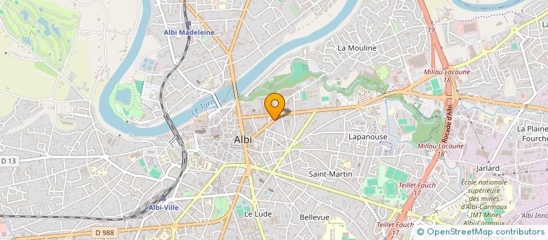 localisation de l'entreprise ASSOCIATION DE DEFENSE DES DROITS DES ACCIDENTES ET HANDICAPES à ALBI