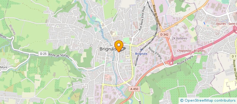 localisation de l'entreprise ASSOCIATION DE DEFENSE DES DROITS DES ENFANTS PLACES ET DE LEURS FAMILLES (A.D.D.E.P.F.) à BRIGNAIS