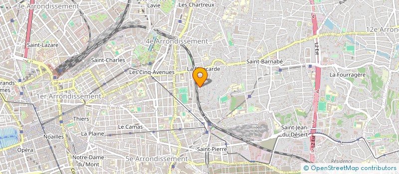 localisation de l'entreprise ASSOCIATION DE DEFENSE DES LOCATAIRES DE LA CITE CHEMIN DE FER à MARSEILLE