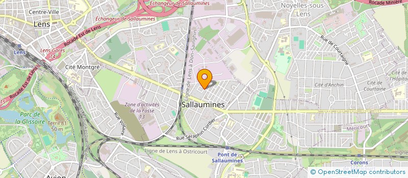 localisation de l'entreprise ASSOCIATION DE DEFENSE DES LOCATAIRES DE SALLAUMINES  SALLAUMINES