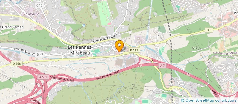 localisation de l'entreprise ASSOCIATION DE DEFENSE DES LOCATAIRES DES LOGEMENTS SOCIAUX DE LA COMMUNE DES PENNES-MIRABEAU  LES PENNES-MIRABEAU