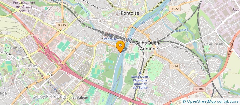 localisation de l'entreprise ASSOCIATION DE DEFENSE DES RIVERAINS DU CHEMIN DE LA PELOUSE A PONTOISE  PONTOISE