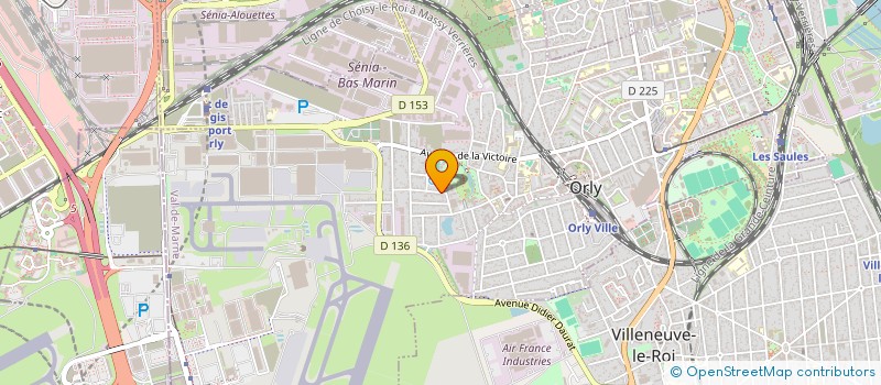 localisation de l'entreprise ASSOCIATION DE DEFENSE DES RIVERAINS DU SECTEUR PASTEUR/MELIES A ORLY  ORLY