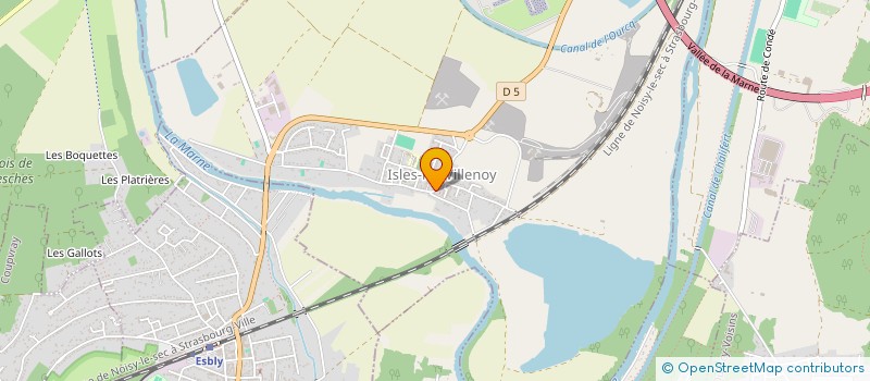 localisation de l'entreprise ASSOCIATION DE DEFENSE DES USAGERS DE LA LIGNE P  ISLES-LES-VILLENOY