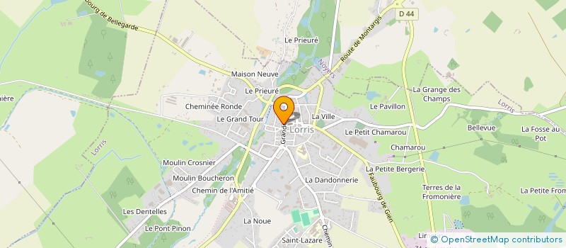 localisation de l'entreprise ASSOCIATION DE DEFENSE DES USAGERS DU SICTOM  LORRIS