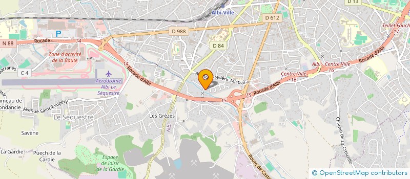 localisation de l'entreprise ASSOCIATION DE DEFENSE DU CADRE DE VIE DES HABITANTS DU QUARTIER DE VEYRIERES à ALBI