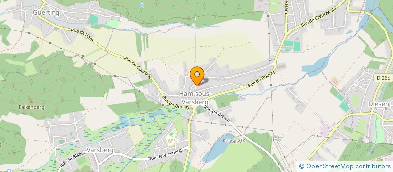 localisation de l'entreprise ASSOCIATION DE DEFENSE DU CADRE DE VIE DU WARND  VARSBERG