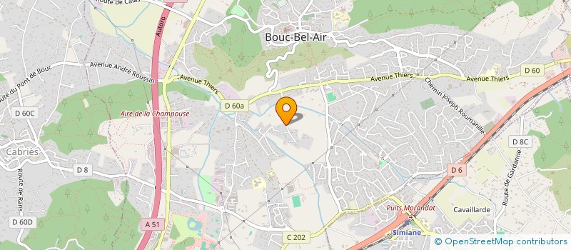 localisation de l'entreprise ASSOCIATION DE DEFENSE DU CRET à BOUC-BEL-AIR