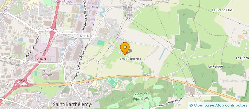 localisation de l'entreprise ASSOCIATION DE DEFENSE ENVIRONNEMENTALE DES RIVERAINS DE LA ZONE INDUSTRIELLE DE SAINT-BATHELEMY D'ANJOU /  SAINT-SYLVAI  SAINT-BARTHELEMY-D'ANJOU