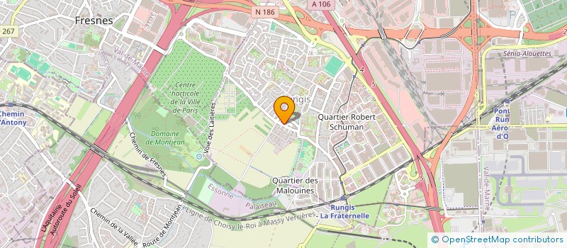 localisation de l'entreprise ASSOCIATION DE DEFENSE ET D'ASSISTANCE JURIDIQUE DES INTERETS DES SUPPORTERS  RUNGIS