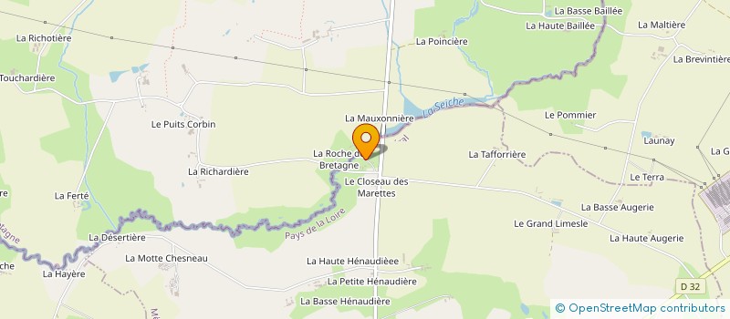 localisation de l'entreprise ASSOCIATION DE DEFENSE ET DE SAUVEGARDE DE LA VALLEE DE L'OUDON  COSSE-LE-VIVIEN