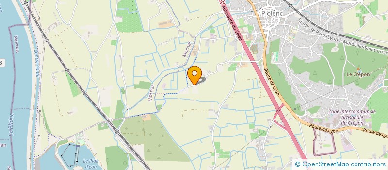 localisation de l'entreprise ASSOCIATION DE DEFENSE ET PROTECTION DE LA PLAINE DE PIOLENC  PIOLENC