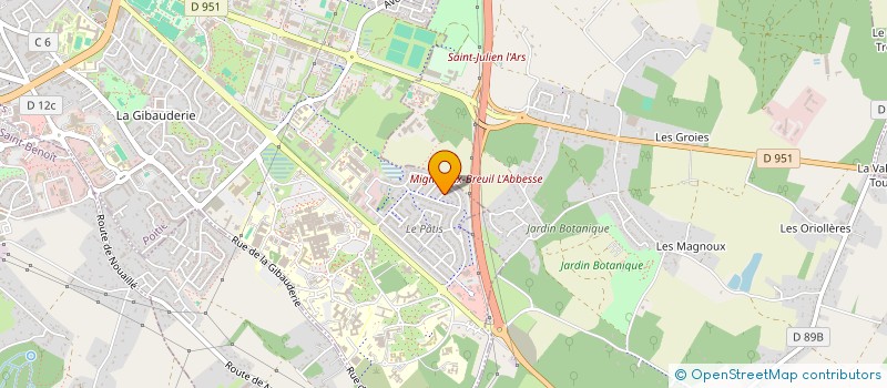 localisation de l'entreprise ASSOCIATION DE DEFENSE ET SOUTIENT AUX HARCELES ET AUX REPRIMES FACE AUX INEGALITES ENVERS TOUS ET CONTRE LA SOUFFRANCE  POITIERS