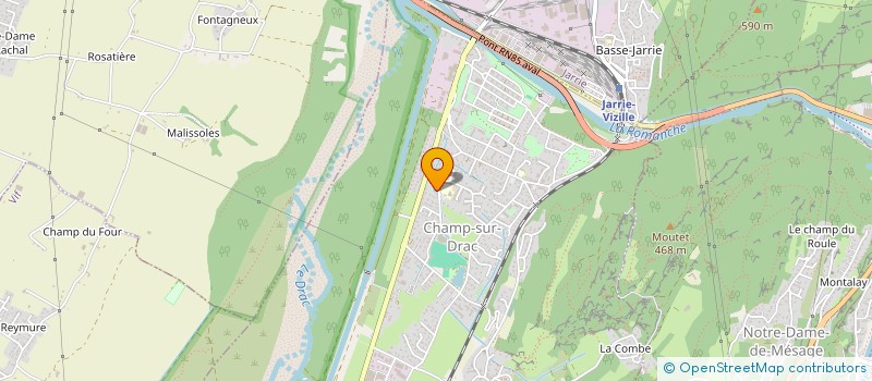 localisation de l'entreprise ASSOCIATION DE DEFENSE INTERCOMMUNALE DE L'ENVIRONNEMENT  CHAMP-SUR-DRAC