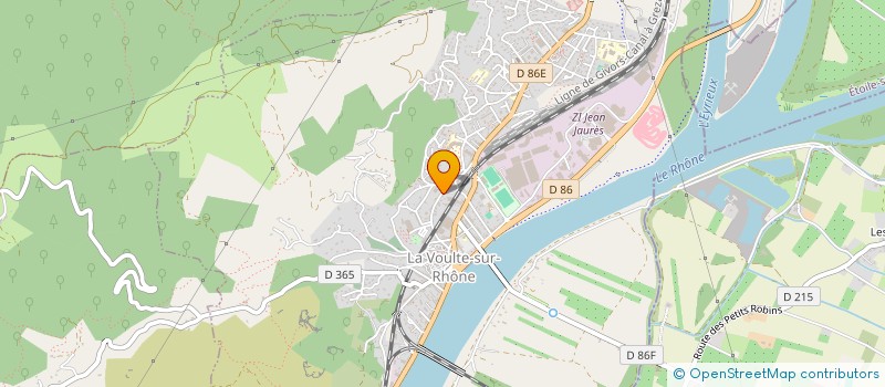 localisation de l'entreprise ASSOCIATION DE DEPISTAGE ET D'INFORMATION ACOUSTIQUE ARDECHOISE  LA VOULTE-SUR-RHONE