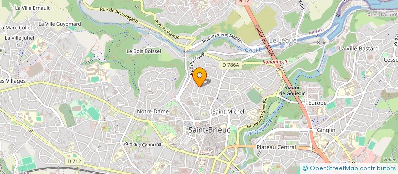 localisation de l'entreprise ASSOCIATION DE DEVELOPPEMENT CULTUREL ET ARTISTIQUE DES COTES D ARMOR à SAINT-BRIEUC