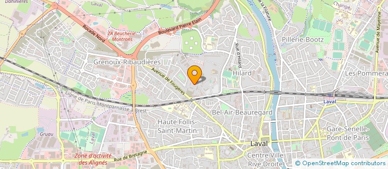 localisation de l'entreprise ASSOCIATION DE DEVELOPPEMENT D'ACTIVITES SOCIALES ET SOLIDAIRES à LAVAL