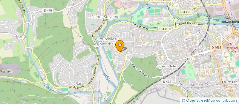 localisation de l'entreprise ASSOCIATION DE DEVELOPPEMENT D'UN INTERNET DURABLE  COURCELLES-LES-MONTBELIARD