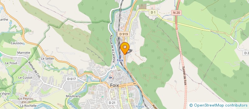 localisation de l'entreprise ASSOCIATION DE DEVELOPPEMENT DE L INFORMATIQUE CITOYEN à FOIX