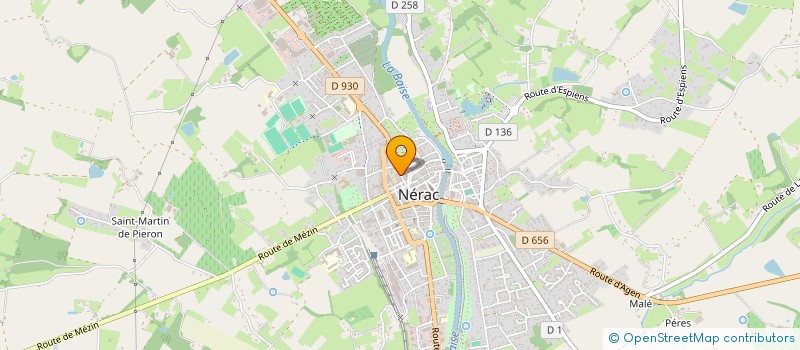 localisation de l'entreprise ASSOCIATION DE DEVELOPPEMENT DES ARTS DU MONDE  NERAC