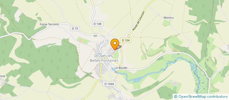 localisation de l'entreprise ASSOCIATION DE DEVELOPPEMENT DES ARTS ET DES MUSIQUES  SAINT-SAUVEUR-EN-PUISAYE